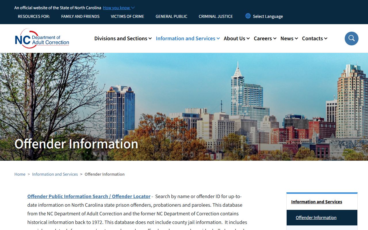 Jackson County arrest records and North Carolina DAC offender search