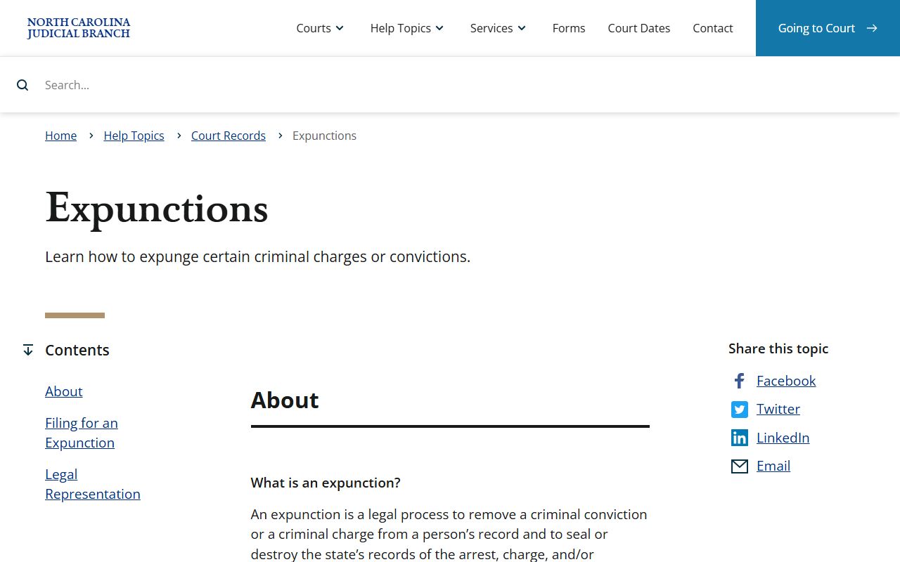 Jackson County criminal court records expunction guidance
