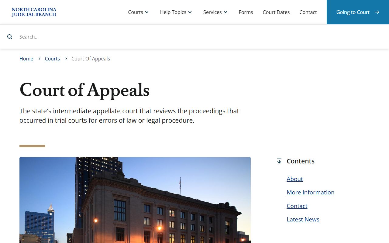 Jackson County Superior Court and District Court appeals to Court of Appeals