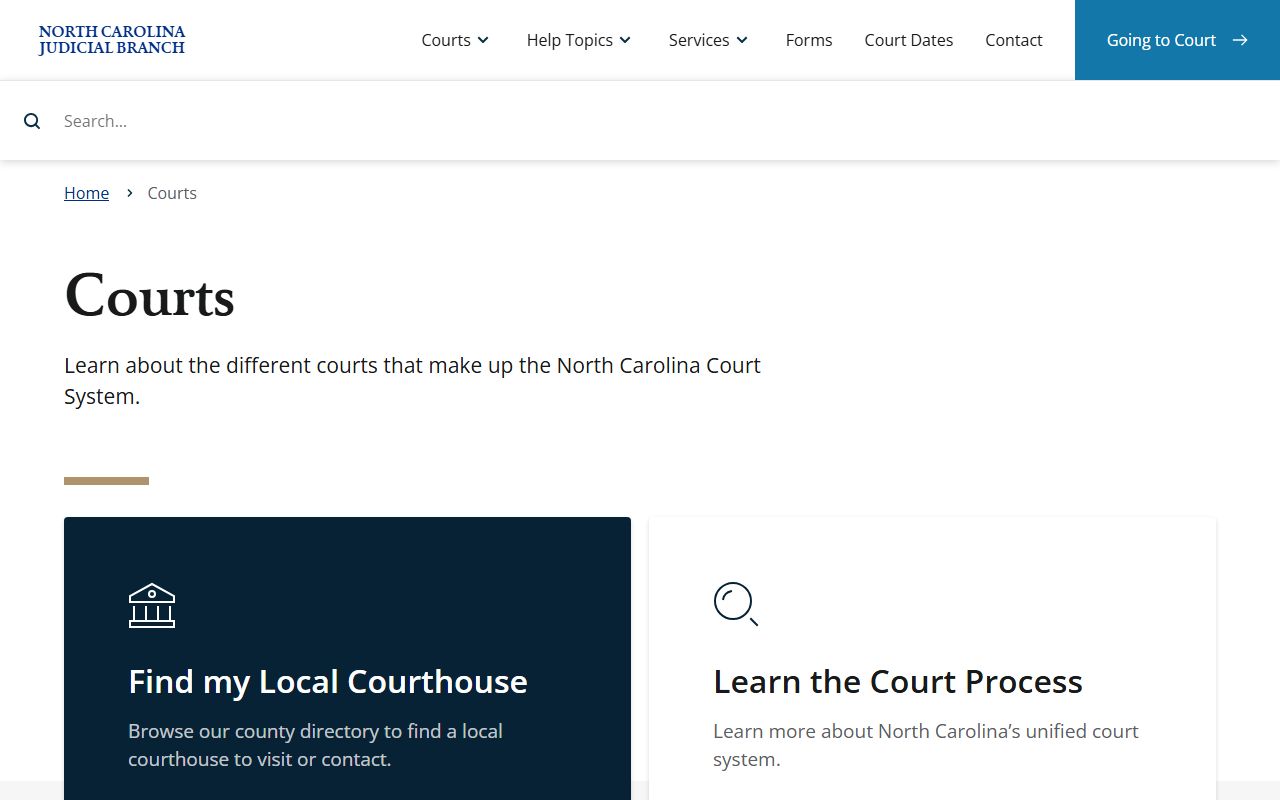 Jackson County Superior Court and District Court court structure overview