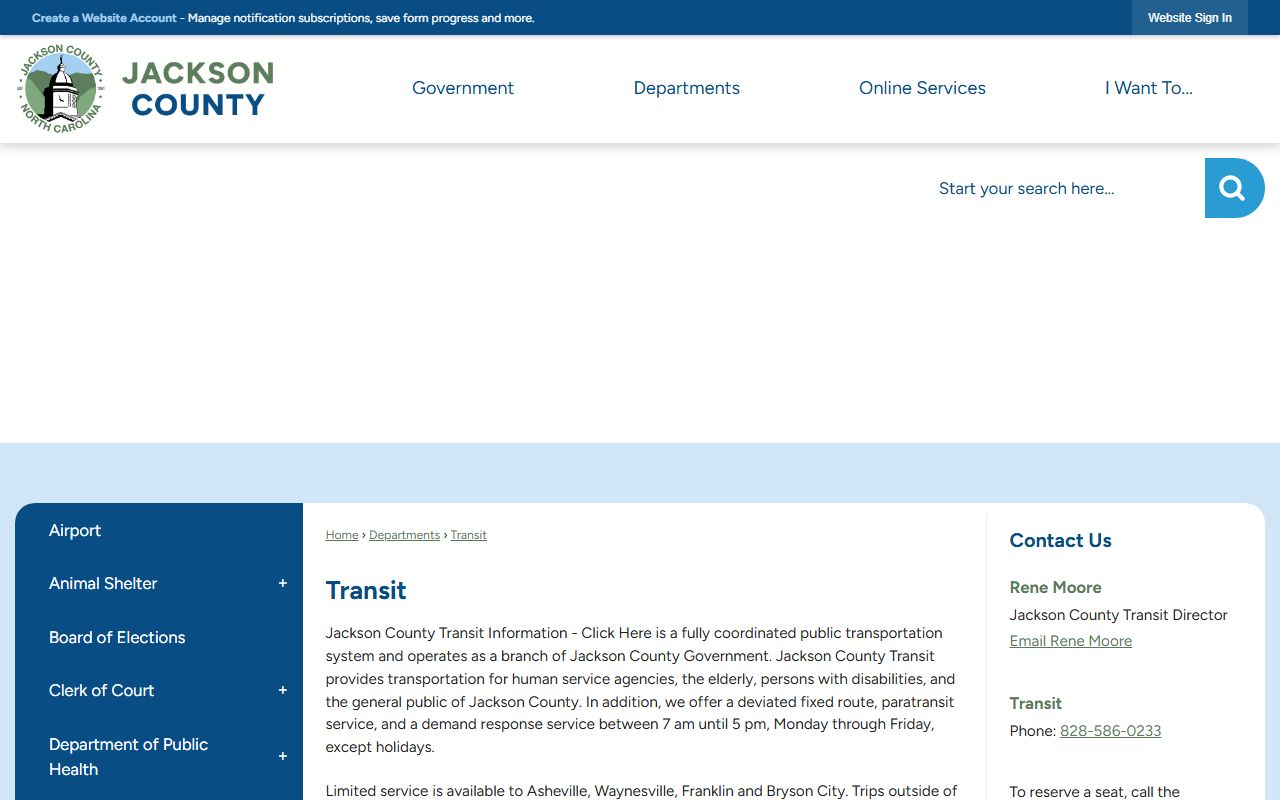 Jackson County court records transit access