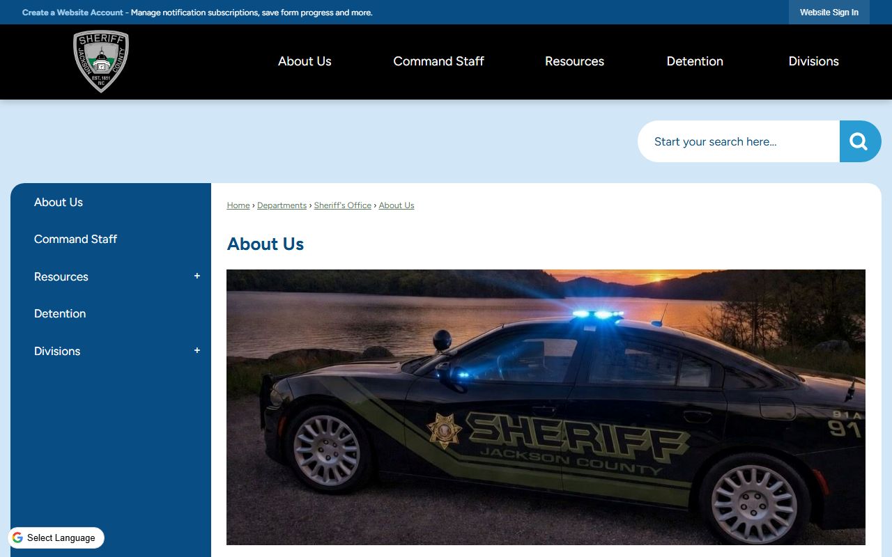 Jackson County warrant search Sheriff About Us source